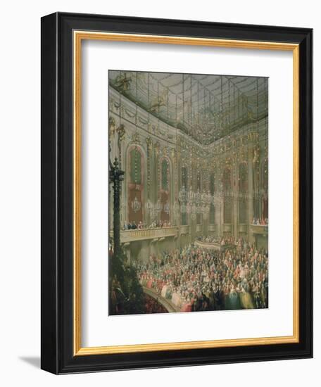 Recital by the Young Wolfgang Amadeus Mozart in the Redoutensaal-Martin van Meytens-Framed Giclee Print