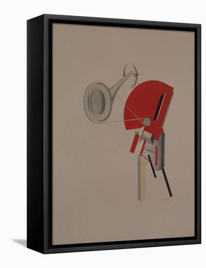 Reciter. Figurine for the Opera Victory over the Sun, 1920-1921-El Lissitzky-Framed Premier Image Canvas