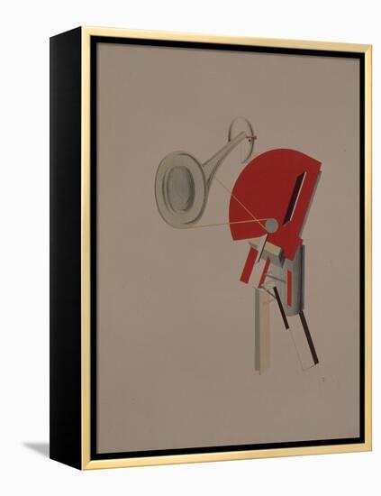 Reciter. Figurine for the Opera Victory over the Sun, 1920-1921-El Lissitzky-Framed Premier Image Canvas