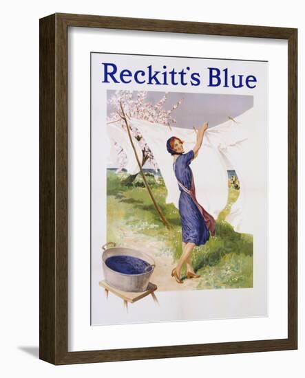 Reckitt's Blue Dye Advertisement Poster-null-Framed Giclee Print