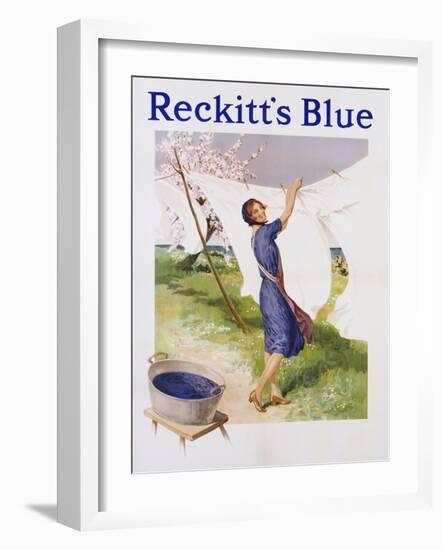 Reckitt's Blue Dye Advertisement Poster-null-Framed Giclee Print