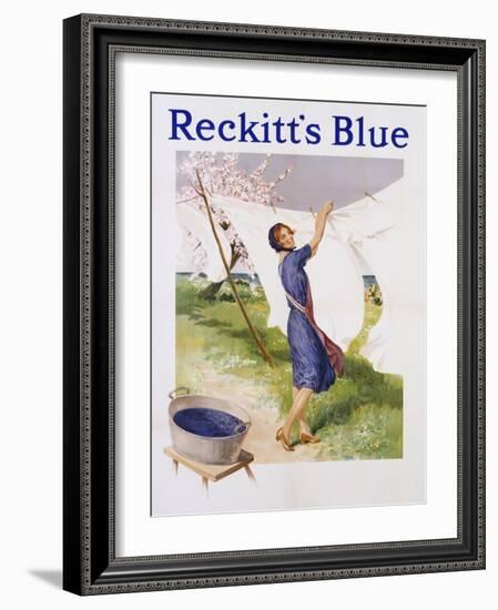 Reckitt's Blue Dye Advertisement Poster-null-Framed Giclee Print