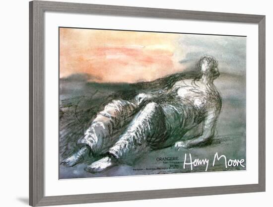 Reclined Figure-Henry Moore-Framed Art Print