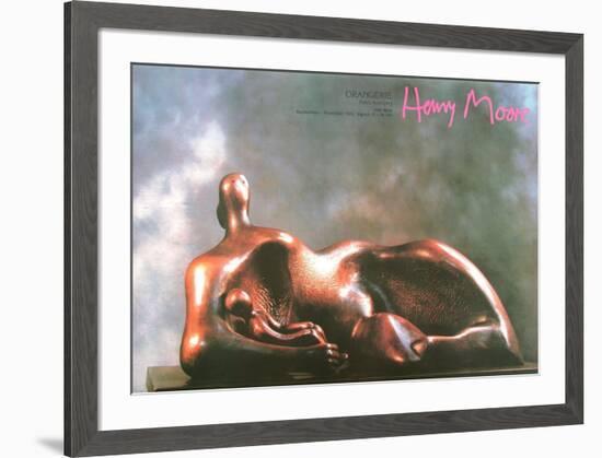 Reclined Woman with Child-Henry Moore-Framed Art Print