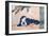 Reclining Beauty and Cat-Kyosai Kawanabe-Framed Giclee Print