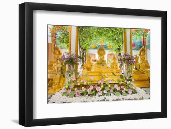 Reclining Buddha and Other Statues-Andrew Stewart-Framed Photographic Print