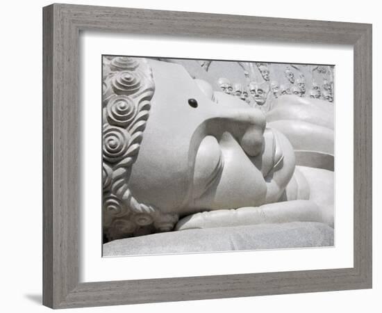 Reclining Buddha at Long Son Pagoda, Nha Trang City, Vietnam, Indochina, Southeast Asia-Richard Cummins-Framed Photographic Print