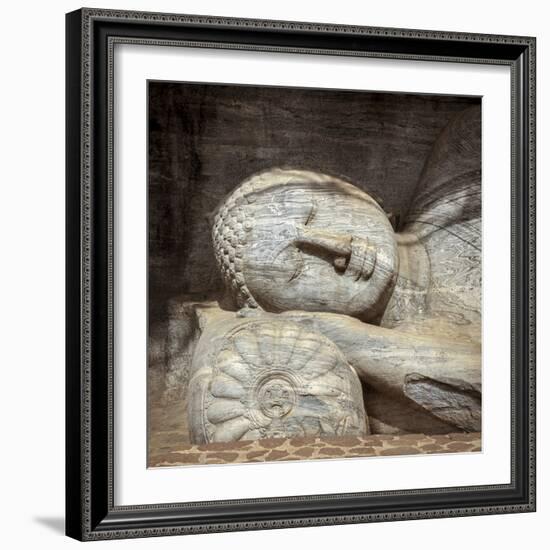 Reclining Buddha, Gal Vihara, Polonnaruwa, UNESCO World Heritage Site, Sri Lanka, Asia-Charlie Harding-Framed Photographic Print