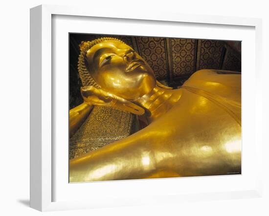 Reclining Buddha, Grand Palace, Bangkok, Thailand-Peter Adams-Framed Photographic Print