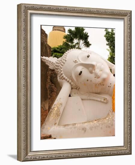 Reclining Buddha Statue at Ayuthaya, Siam, Thailand-Gavriel Jecan-Framed Photographic Print