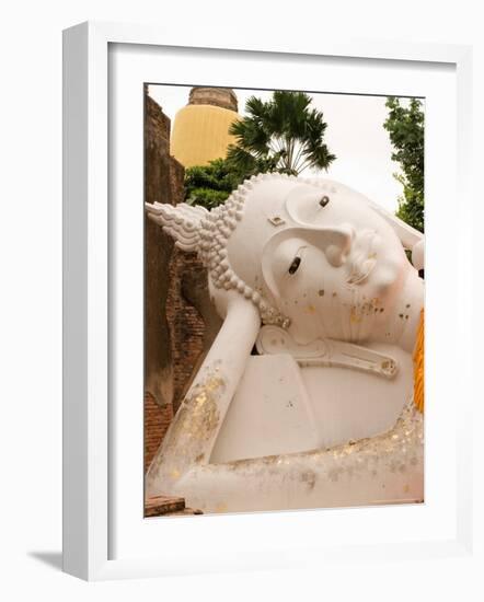 Reclining Buddha Statue at Ayuthaya, Siam, Thailand-Gavriel Jecan-Framed Photographic Print