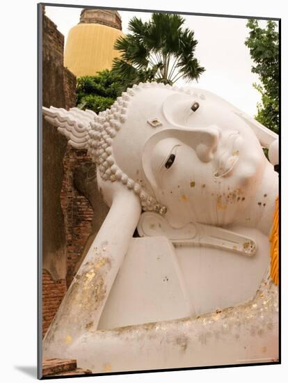 Reclining Buddha Statue at Ayuthaya, Siam, Thailand-Gavriel Jecan-Mounted Photographic Print