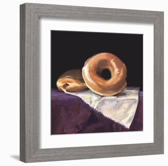 Reclining Doughnut-Cathy Lamb-Framed Giclee Print