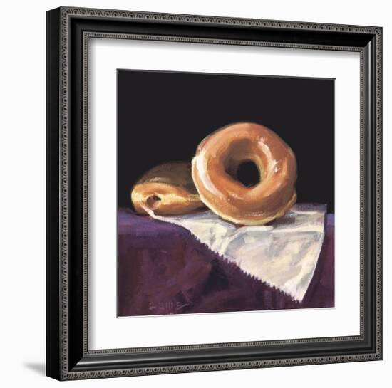 Reclining Doughnut-Cathy Lamb-Framed Giclee Print