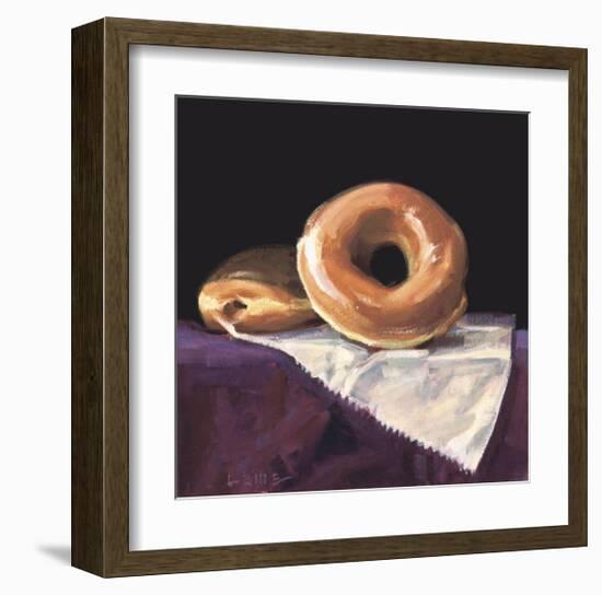 Reclining Doughnut-Cathy Lamb-Framed Giclee Print