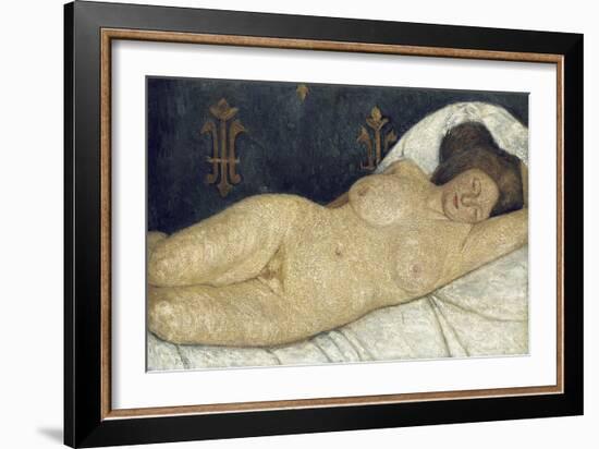 Reclining Female Nude, 1905-06-Paula Modersohn-Becker-Framed Giclee Print