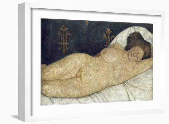 Reclining Female Nude, 1905-06-Paula Modersohn-Becker-Framed Giclee Print