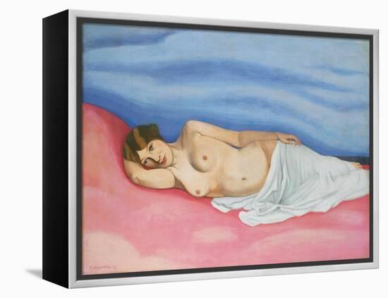 Reclining Female Nude, 1913-Félix Vallotton-Framed Premier Image Canvas