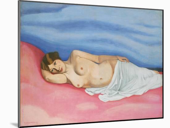 Reclining Female Nude, 1913-Félix Vallotton-Mounted Giclee Print