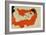 Reclining Female Nude on Red Drape, 1914-Egon Schiele-Framed Giclee Print