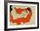 Reclining Female Nude on Red Drape, 1914-Egon Schiele-Framed Giclee Print