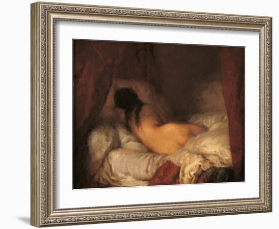 Reclining Female Nude-Jean-François Millet-Framed Giclee Print