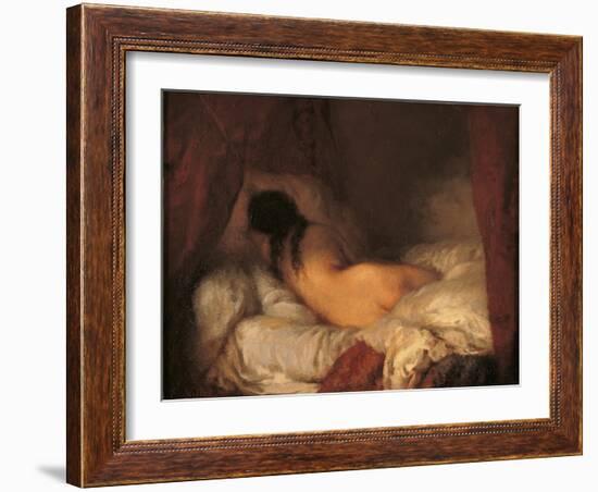 Reclining Female Nude-Jean-François Millet-Framed Giclee Print