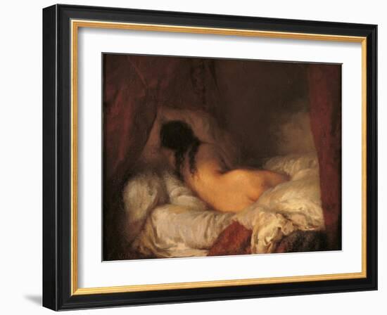 Reclining Female Nude-Jean-François Millet-Framed Giclee Print