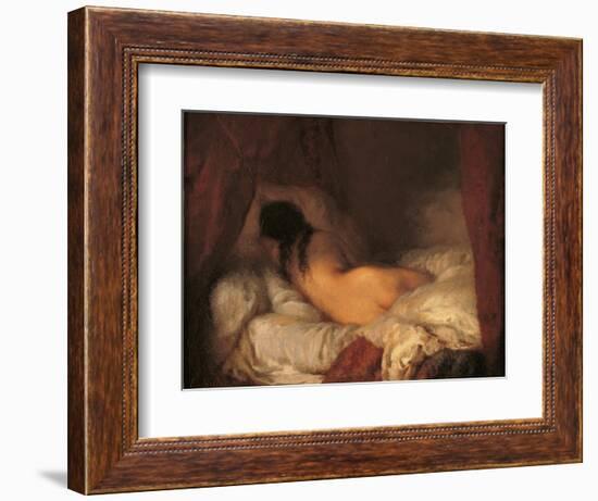 Reclining Female Nude-Jean-François Millet-Framed Giclee Print