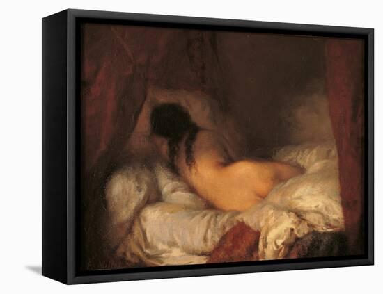 Reclining Female Nude-Jean-François Millet-Framed Premier Image Canvas