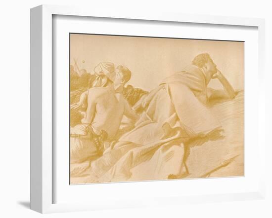 'Reclining Figures (David in Saul's Camp)', c1905-John Singer Sargent-Framed Photographic Print
