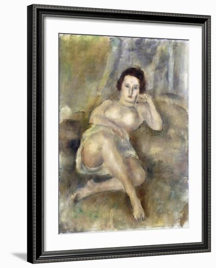 Reclining Girl, 1925-Jules Pascin-Framed Giclee Print