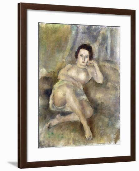 Reclining Girl, 1925-Jules Pascin-Framed Giclee Print