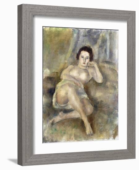 Reclining Girl, 1925-Jules Pascin-Framed Giclee Print