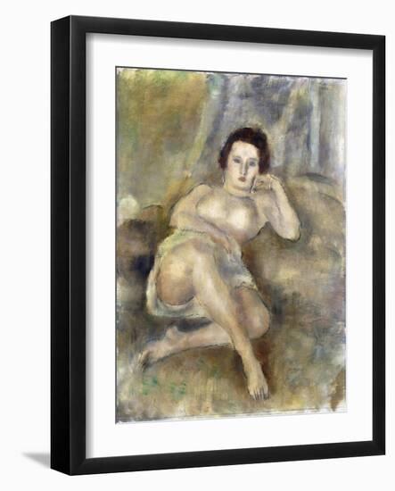 Reclining Girl, 1925-Jules Pascin-Framed Giclee Print