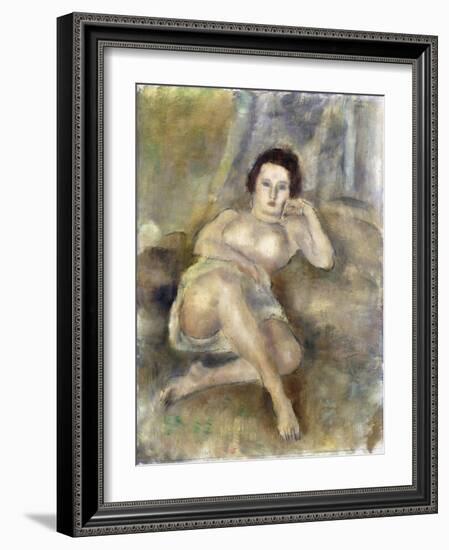 Reclining Girl, 1925-Jules Pascin-Framed Giclee Print