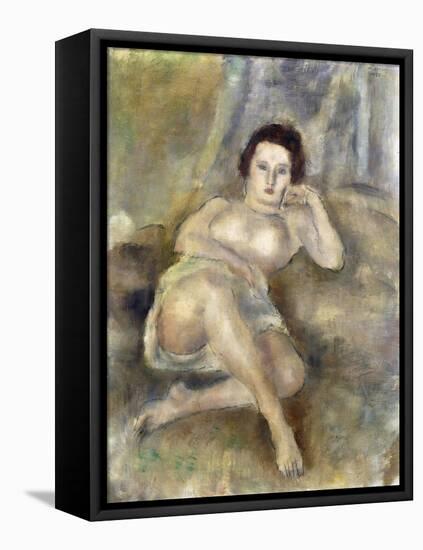 Reclining Girl (Jeune Femme Couchée), 1925-Jules Pascin-Framed Premier Image Canvas