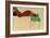 Reclining Male Nude with Green Cloth, 1910-Egon Schiele-Framed Giclee Print