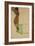 Reclining Male Nude with Green Cloth (Self-Portrait)-Egon Schiele-Framed Giclee Print