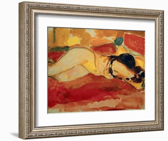 Reclining Nude, 1912-Edvard Munch-Framed Giclee Print