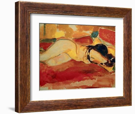 Reclining Nude, 1912-Edvard Munch-Framed Giclee Print