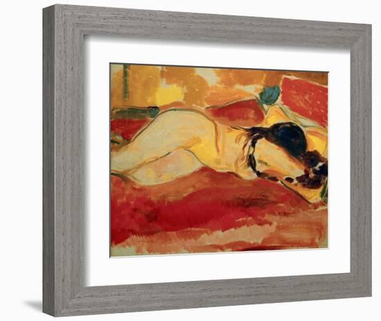 Reclining Nude, 1912-Edvard Munch-Framed Giclee Print