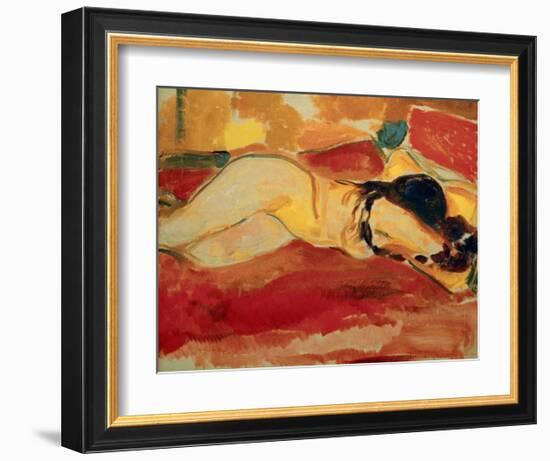 Reclining Nude, 1912-Edvard Munch-Framed Giclee Print