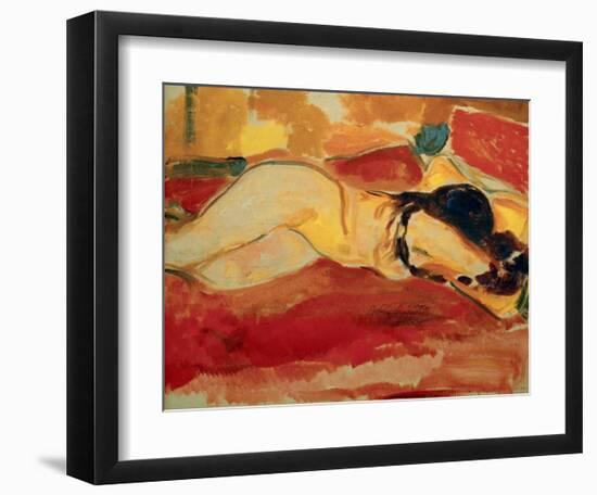 Reclining Nude, 1912-Edvard Munch-Framed Giclee Print