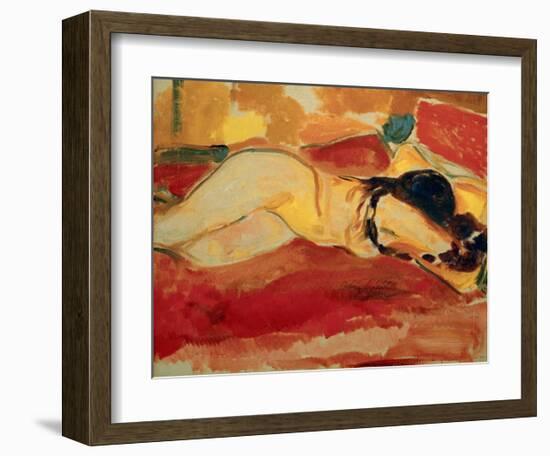 Reclining Nude, 1912-Edvard Munch-Framed Giclee Print