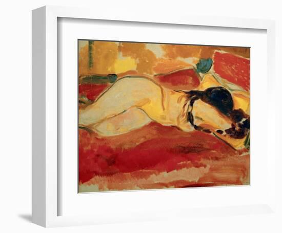 Reclining Nude, 1912-Edvard Munch-Framed Giclee Print