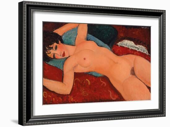 Reclining nude, 1917-18-Amedeo Modigliani-Framed Giclee Print