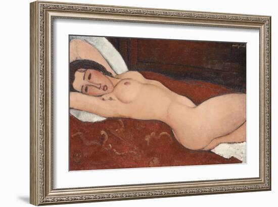 Reclining Nude, 1917-Amedeo Modigliani-Framed Giclee Print