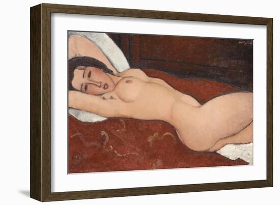 Reclining Nude, 1917-Amedeo Modigliani-Framed Giclee Print