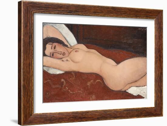 Reclining Nude, 1917-Amedeo Modigliani-Framed Giclee Print